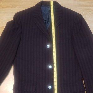 Men's Maroon/Black sport coat/ jacket